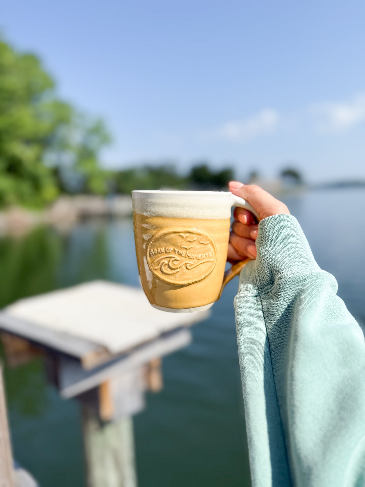 Soak Up the Moments | 15oz Handmade Mug