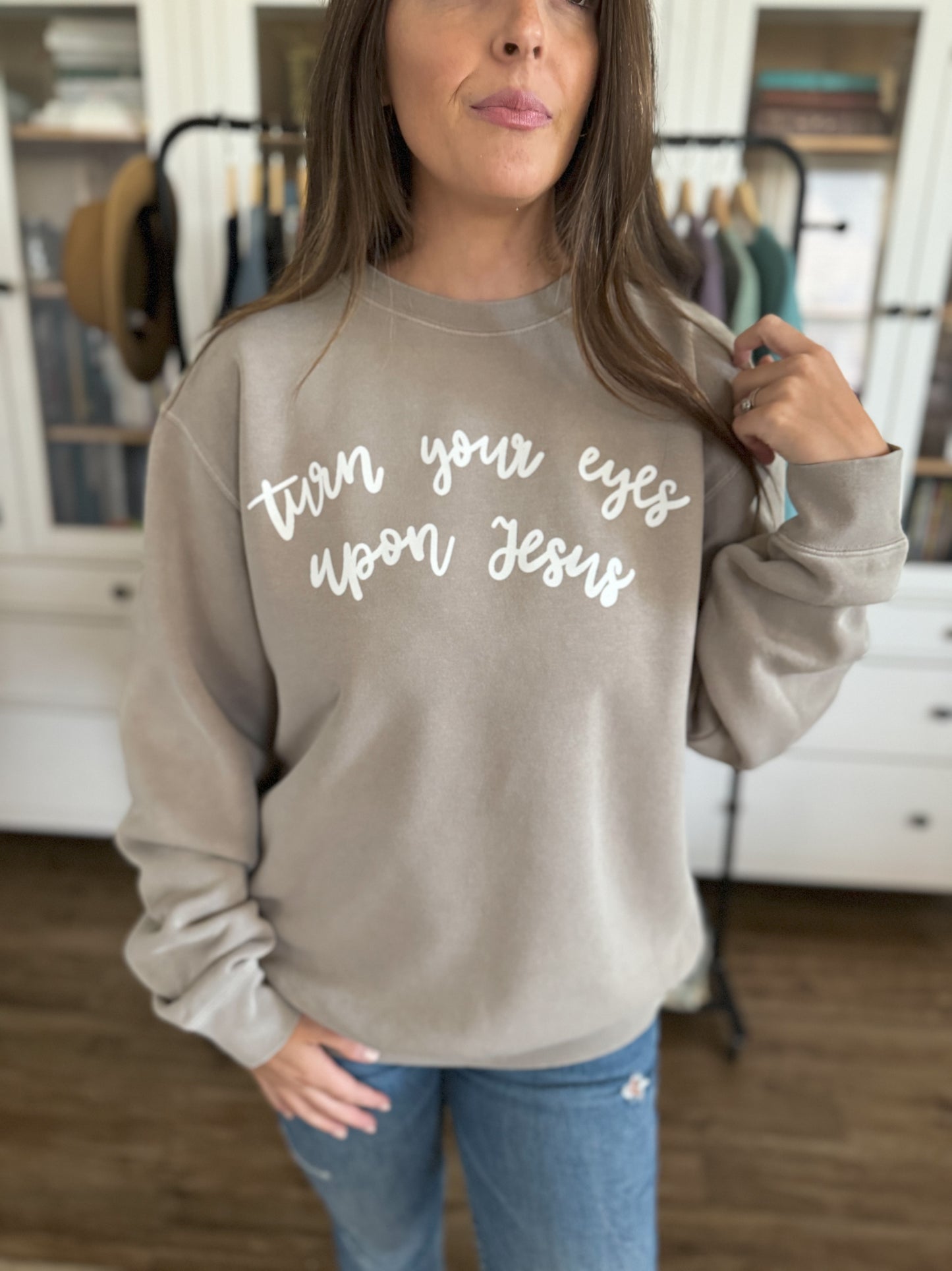 Turn Your Eyes | Pigment Dyed Sweatshirt