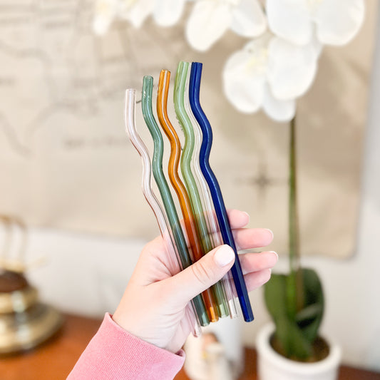 Wavy Glass Straw