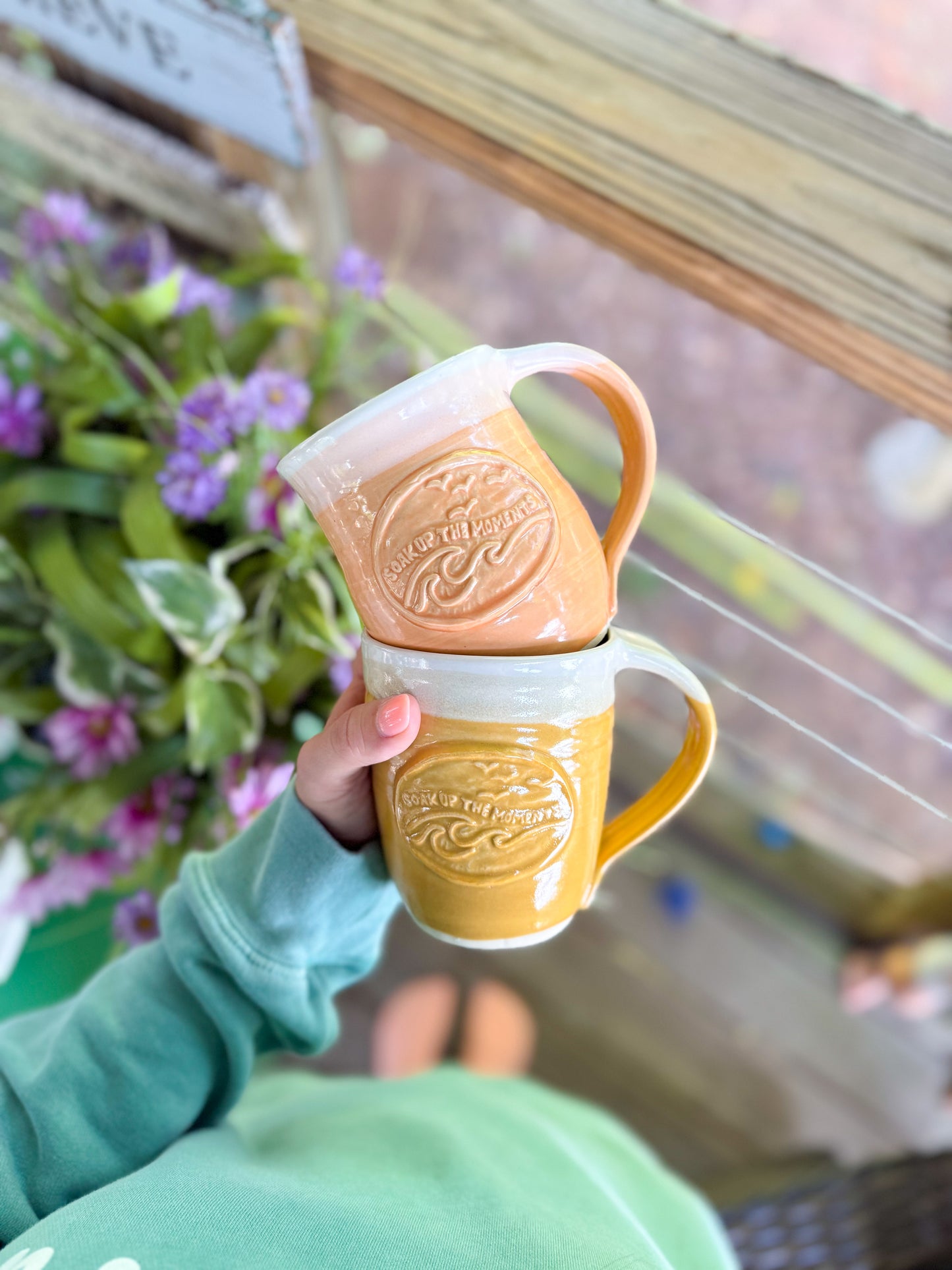 Soak Up the Moments | 15oz Handmade Mug