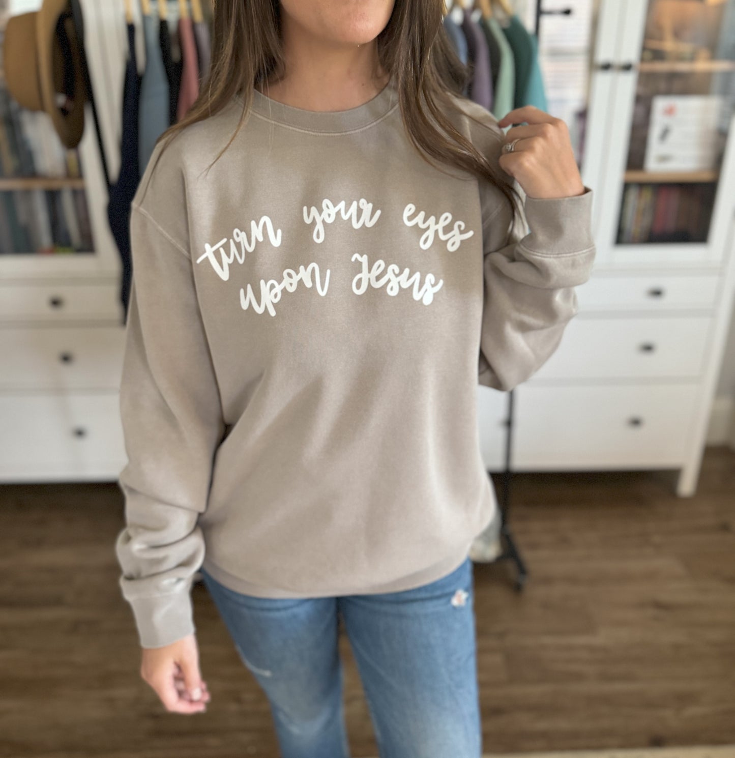 Turn Your Eyes | Pigment Dyed Sweatshirt