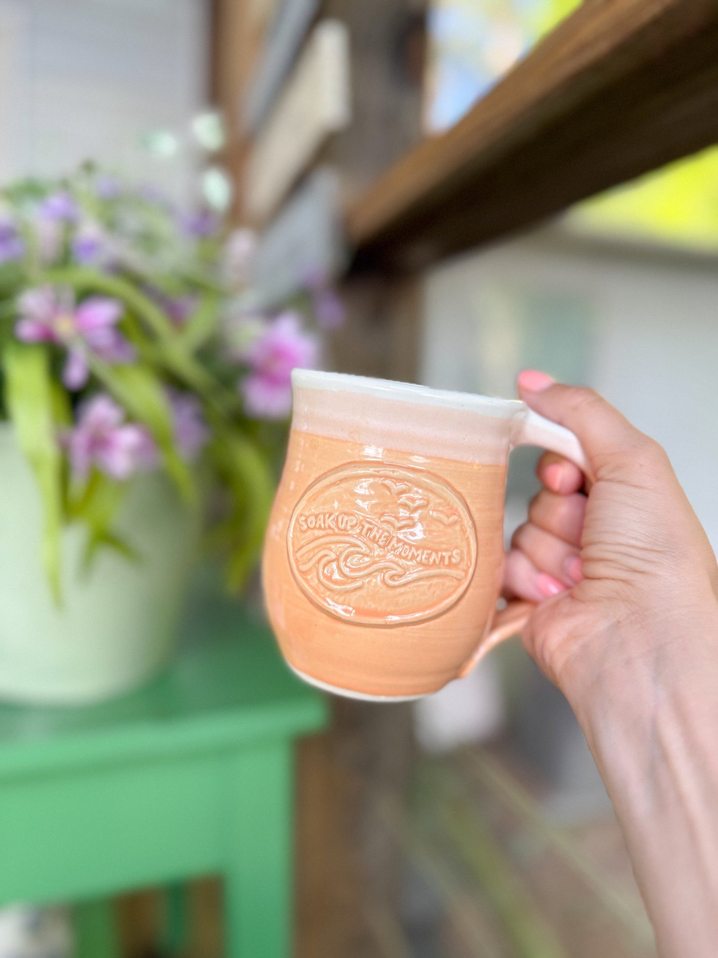 Soak Up the Moments | 15oz Handmade Mug