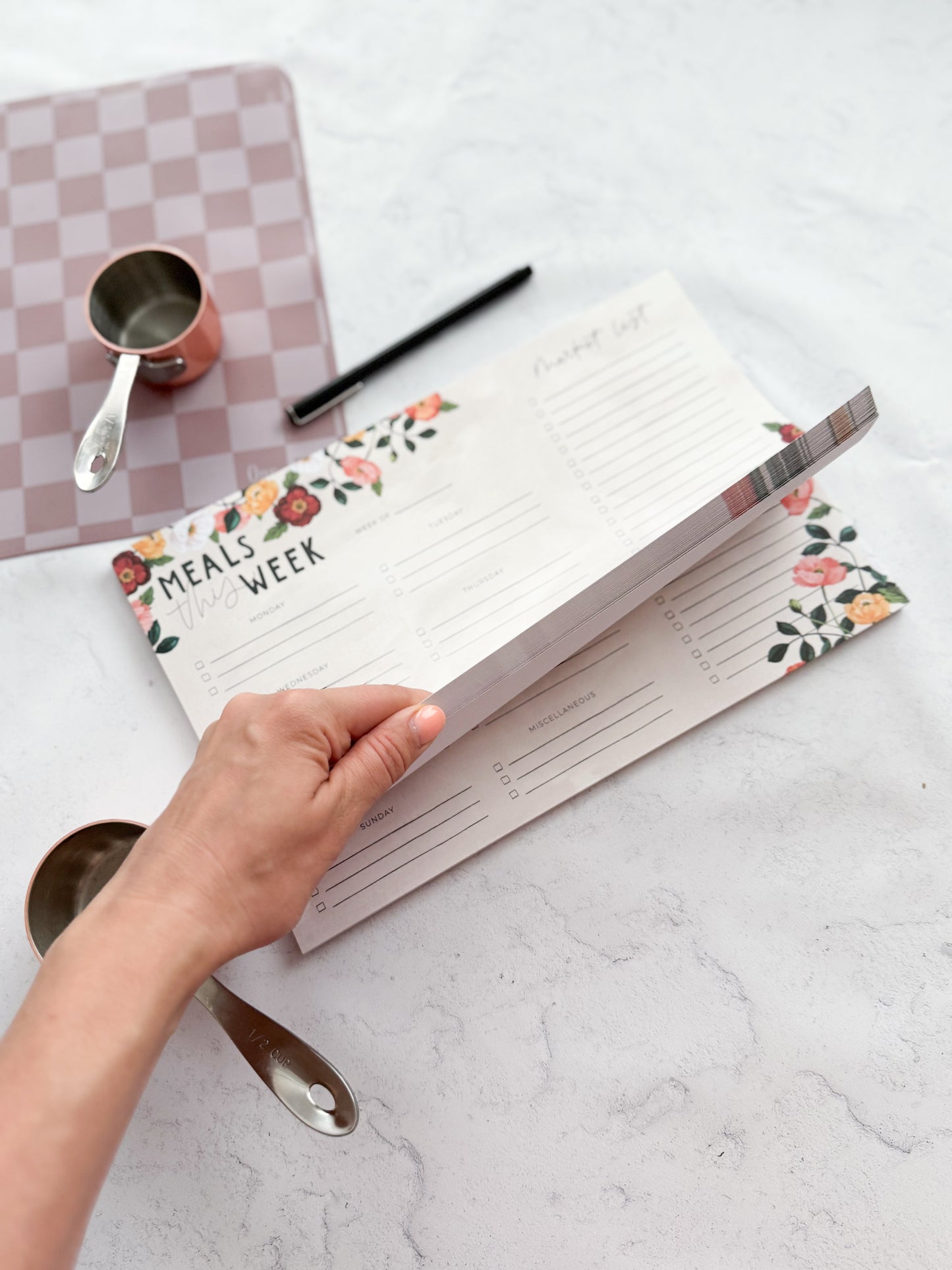 Menu Notepad | Poppies