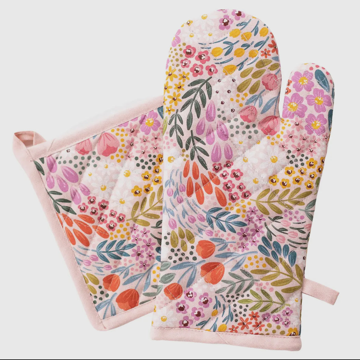 Oven Mitt + Pot Holder Set | Summer Meadows