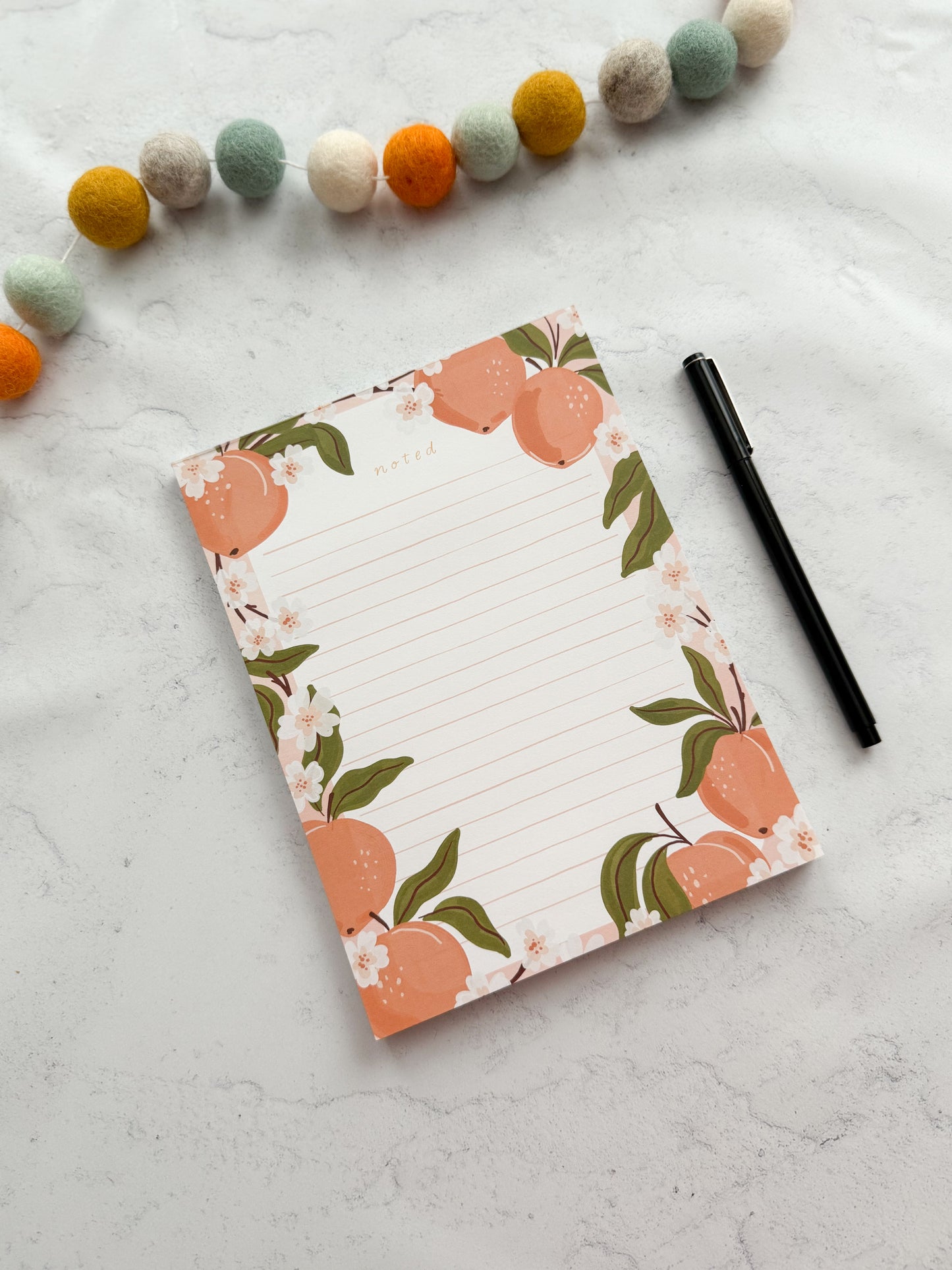 Peaches Notepad