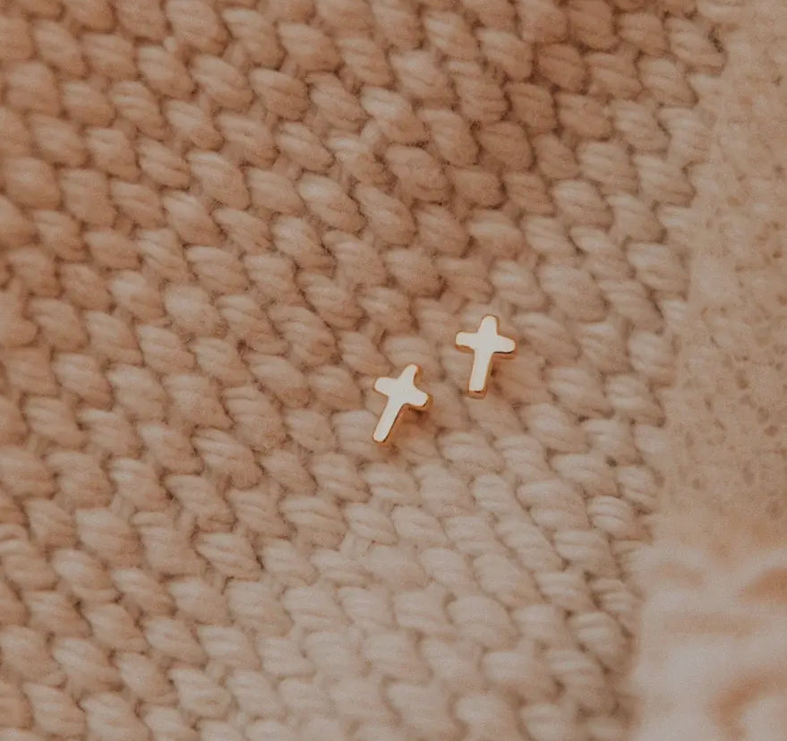 Cross Stud Earrings