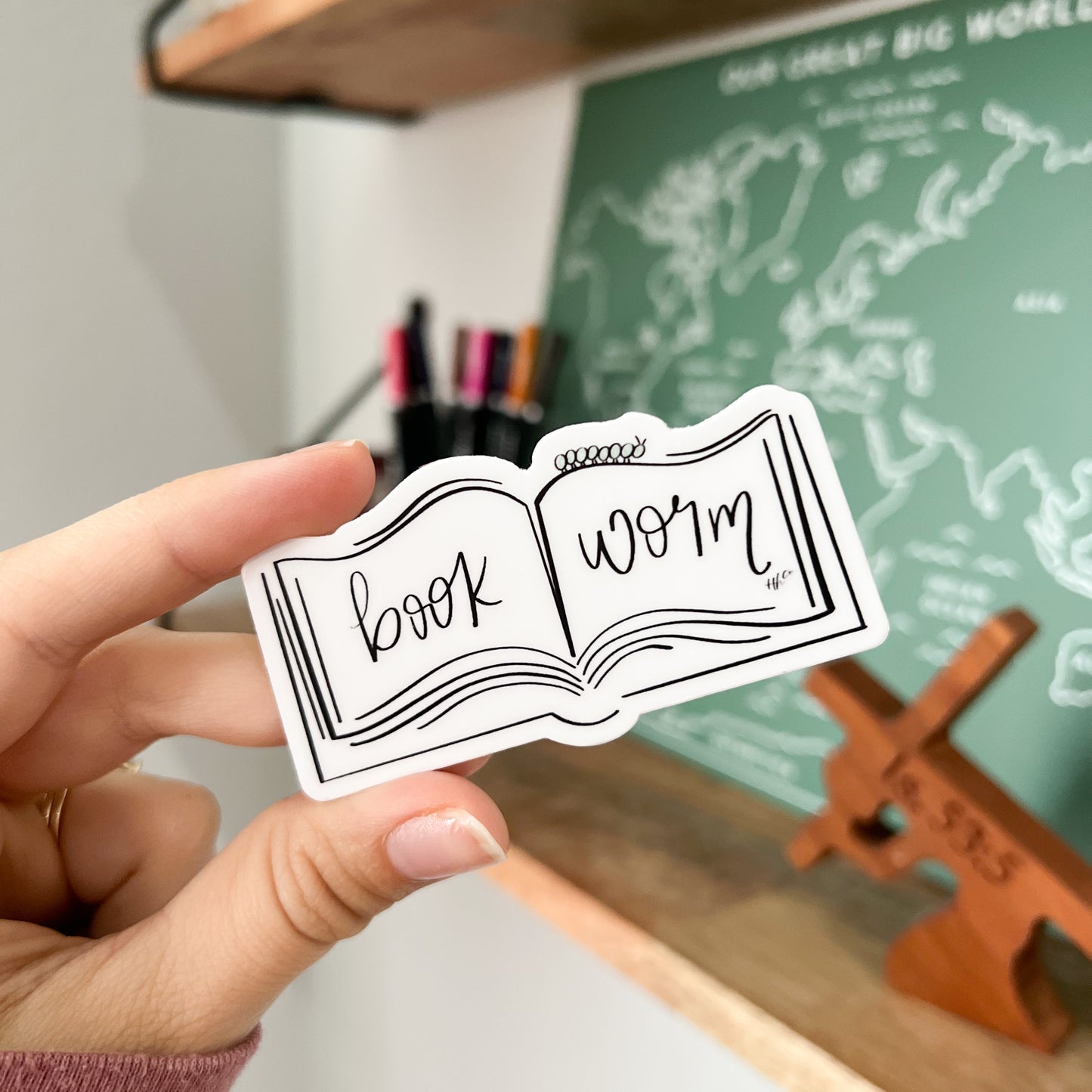 Book Worm | Vinyl Sticker