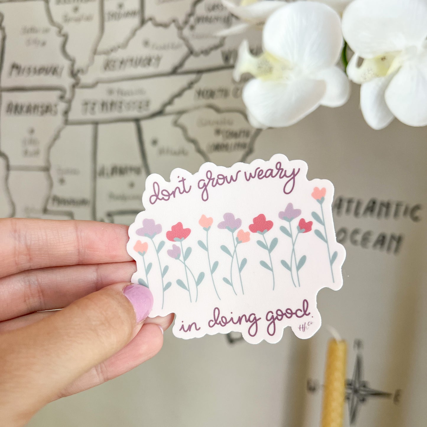 Don’t Grow Weary | Vinyl Sticker