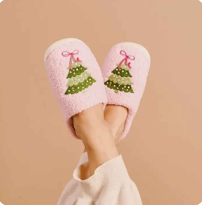 Christmas Tree Slippers