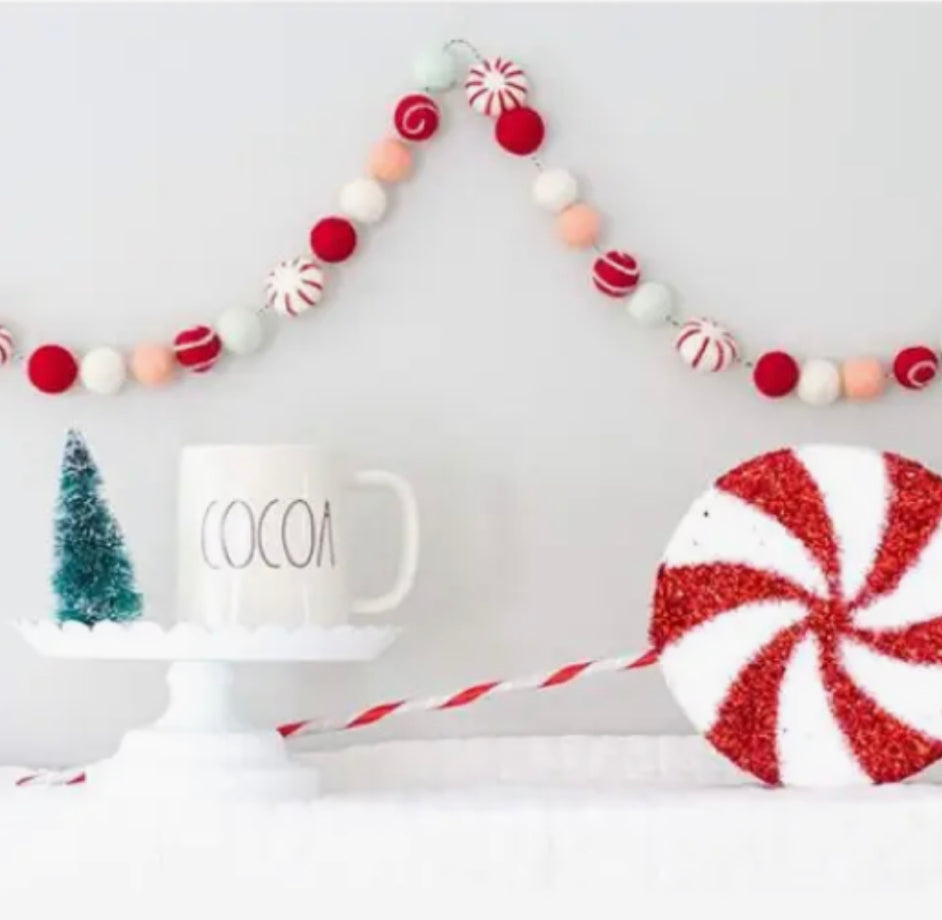 Peppermint | Felt Garland