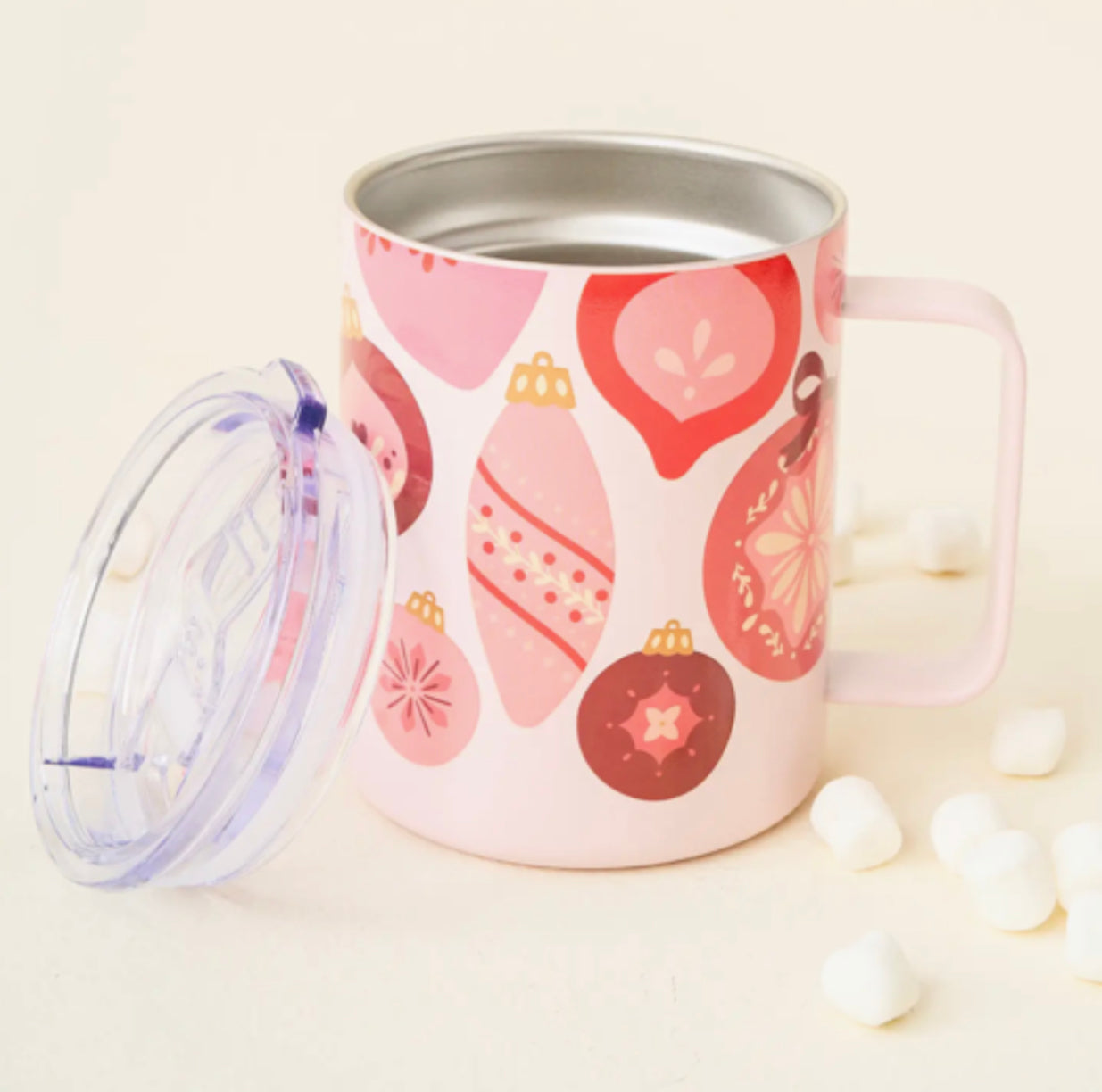 Merry Ornaments | 14oz Travel Mug