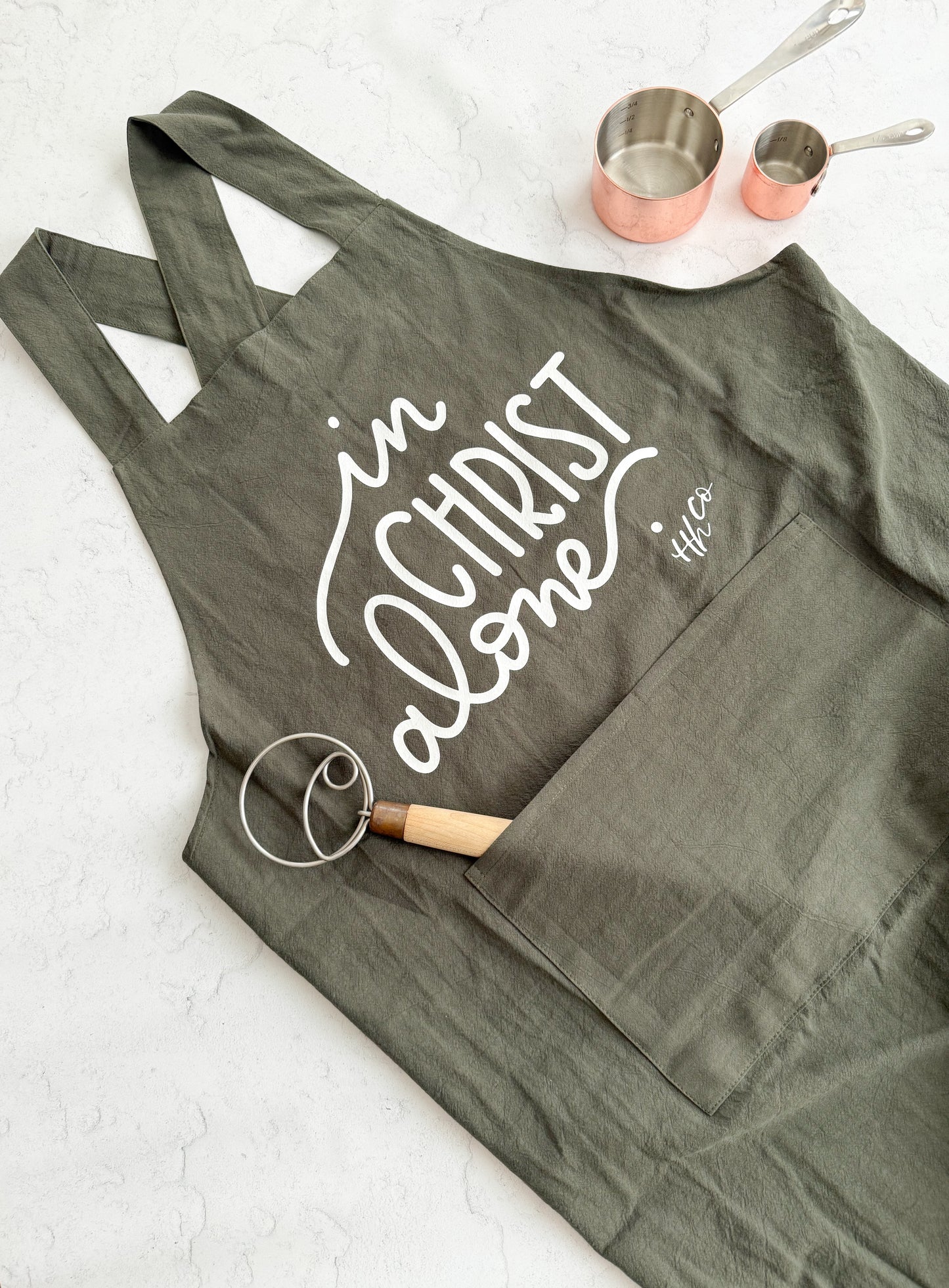 In Christ Alone | Cross-back Apron