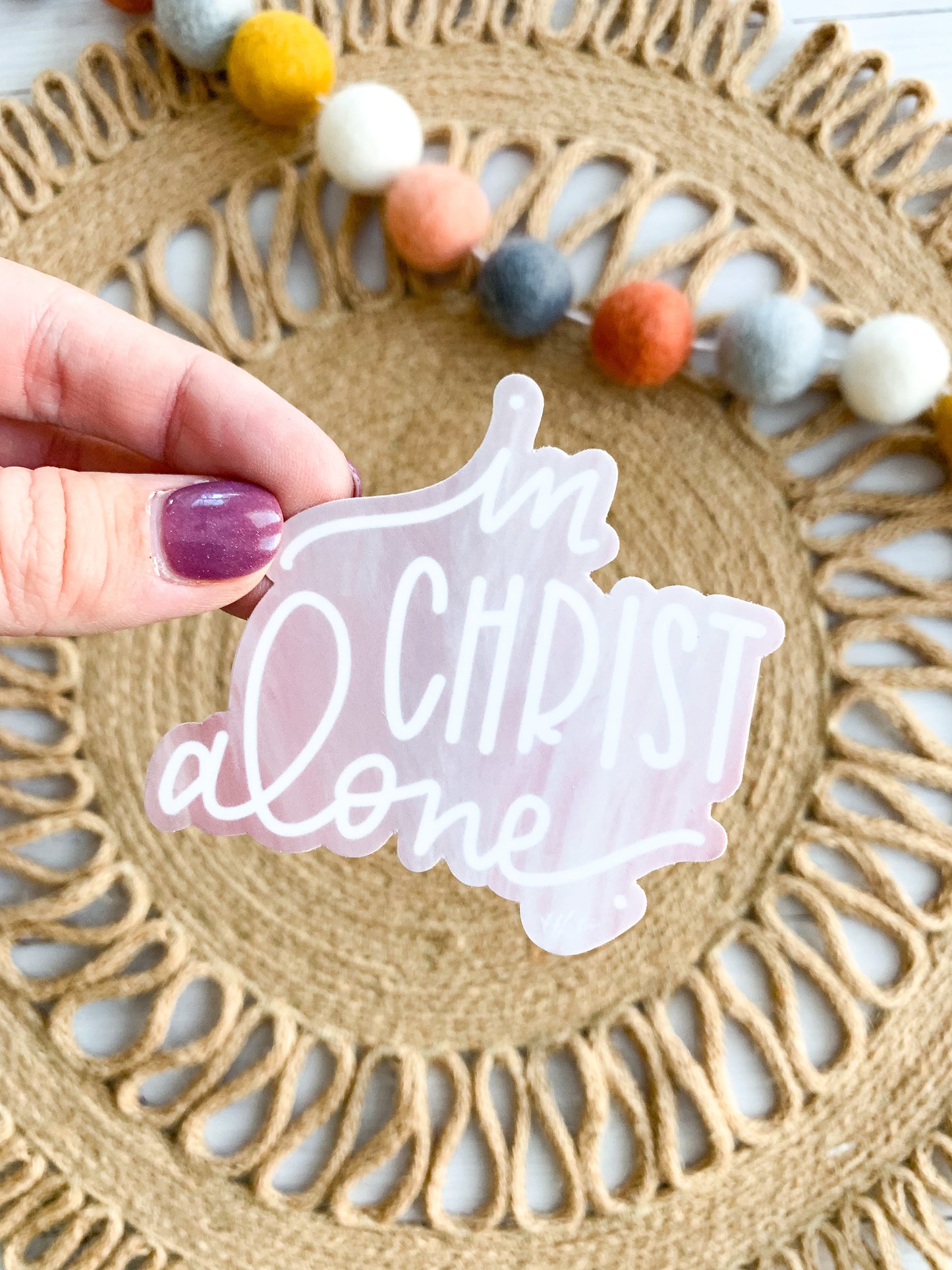 In Christ Alone | Vinyl Sticker