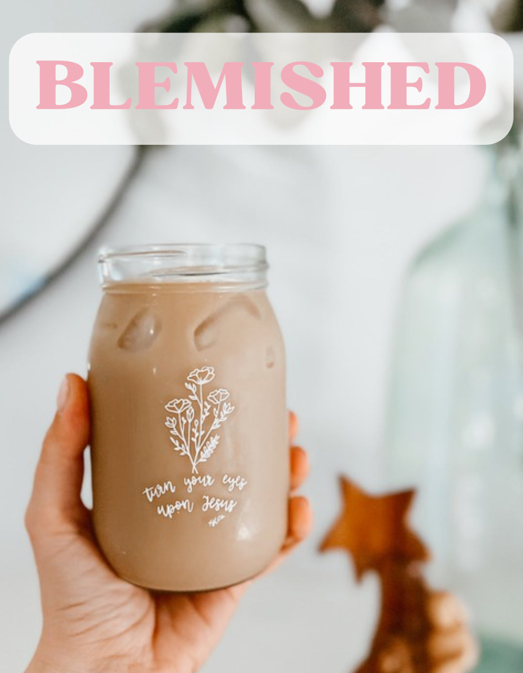 BLEMISHED Turn Your Eyes | 16oz Glass Cup