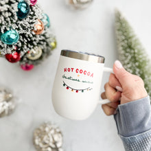 Load image into Gallery viewer, Hot Cocoa + Christmas Music | 11oz Stainless Steel Mug
