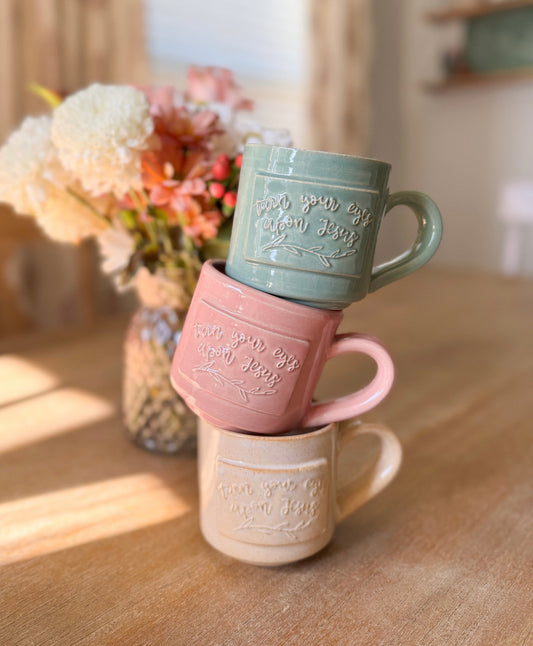 Turn Your Eyes | Handmade Mug