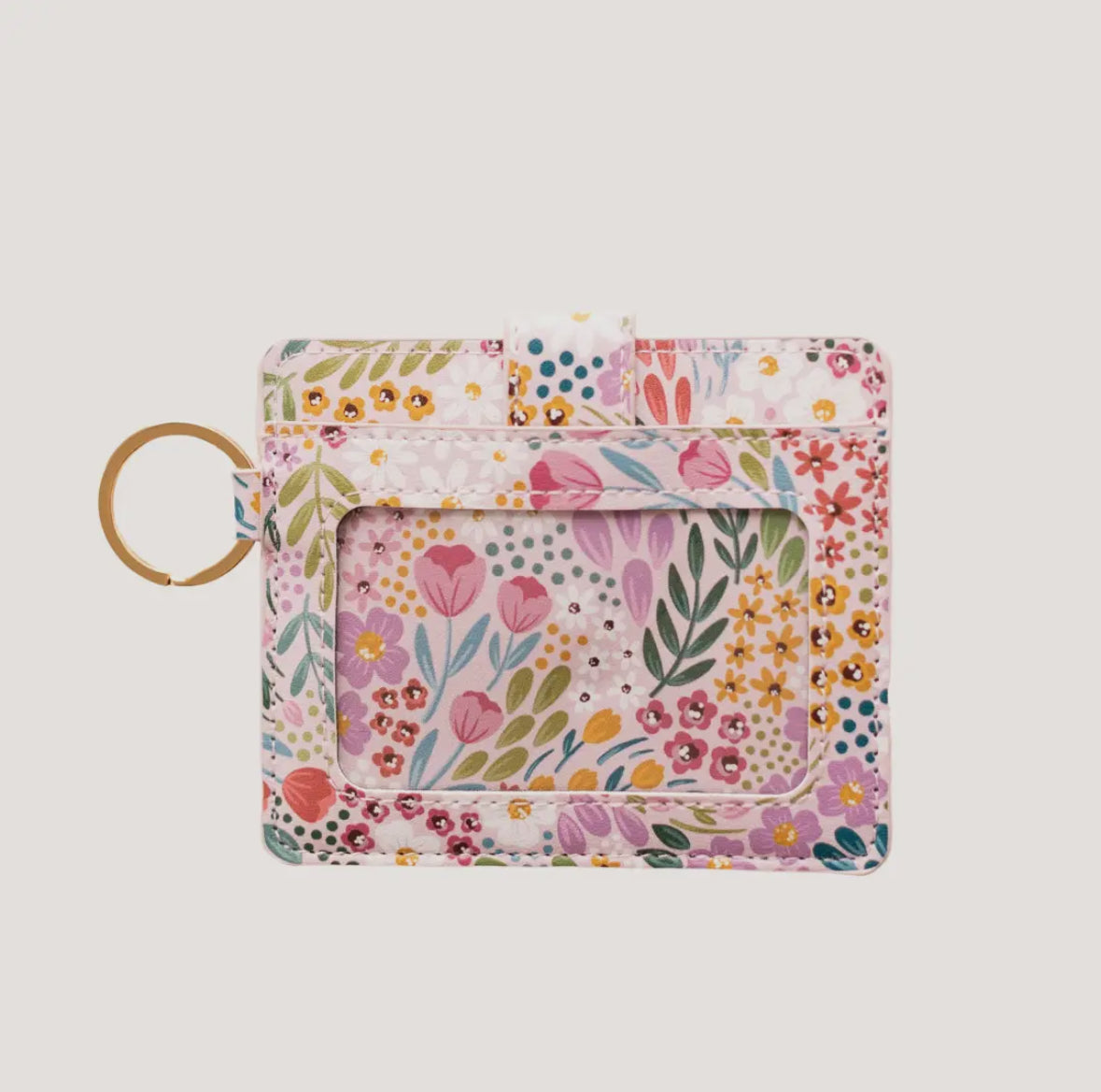 Wristlet Wallet + Keychain | Summer Meadows