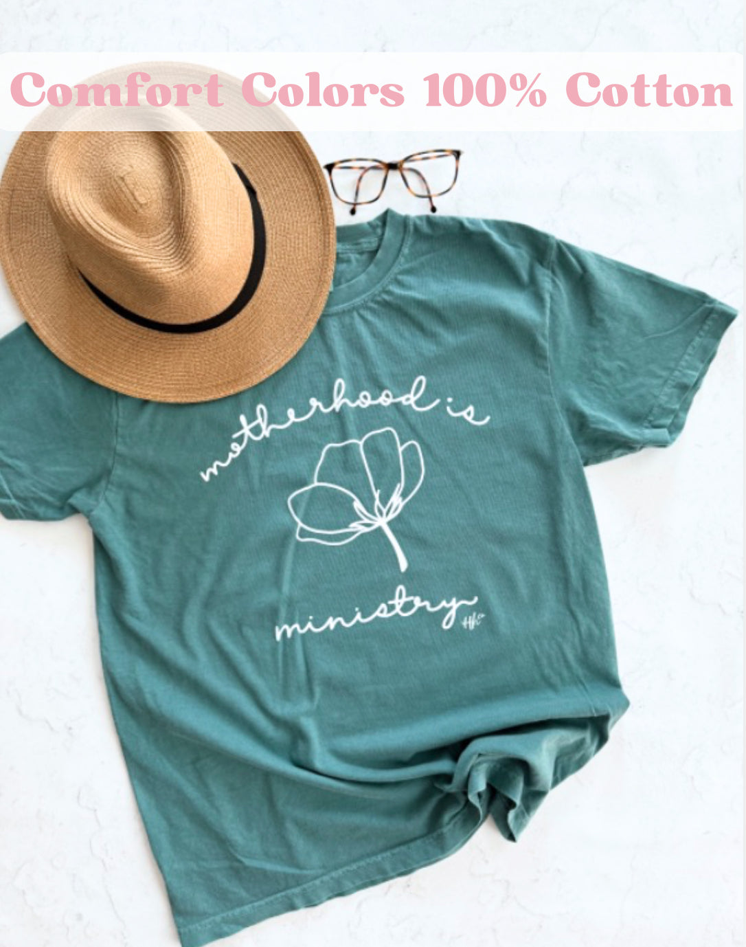 Motherhood is Ministry | 100% Cotton Tee