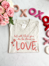 Load image into Gallery viewer, LOVE | V-neck Tee Shirt
