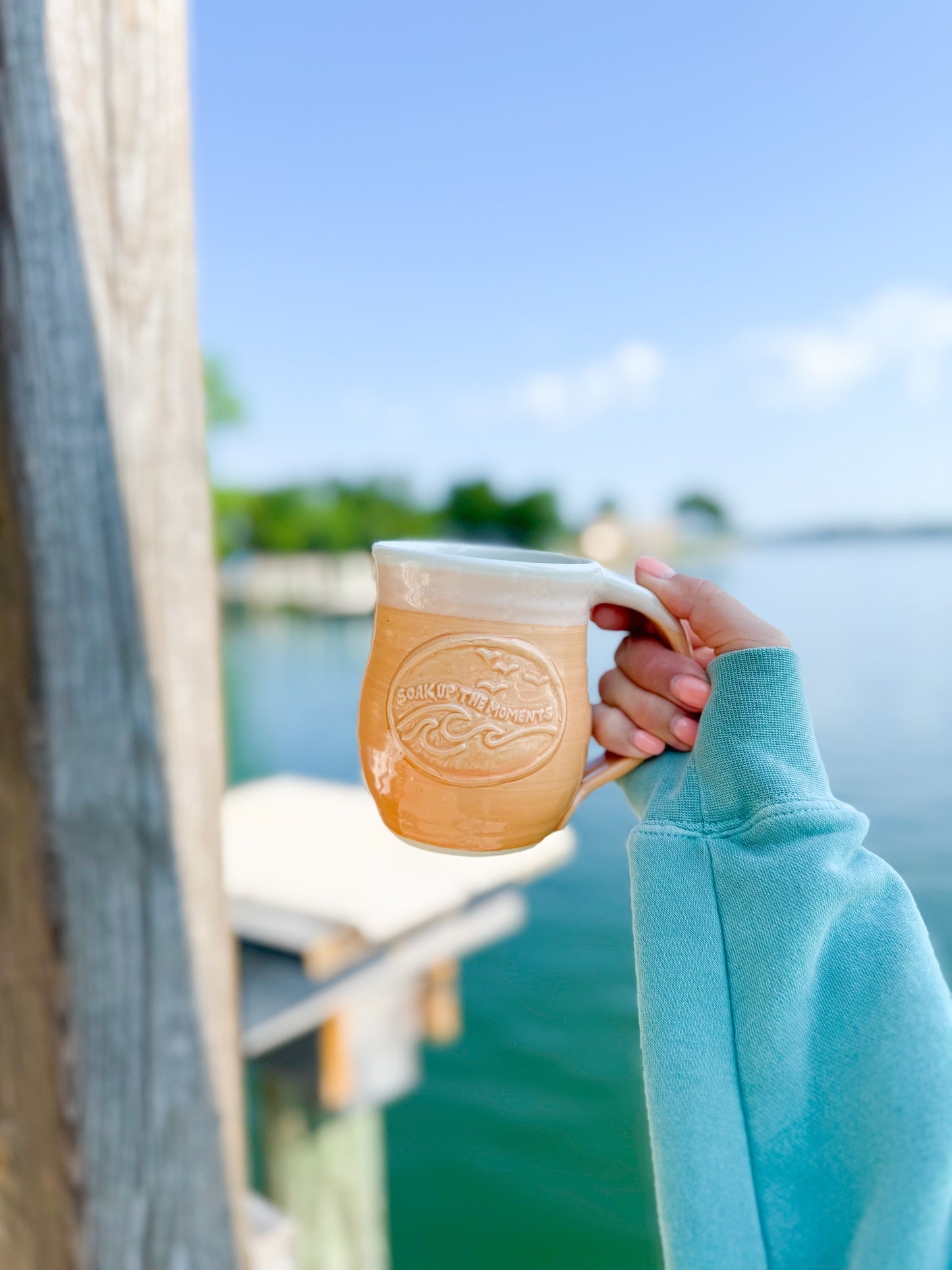 Soak Up the Moments | 15oz Handmade Mug