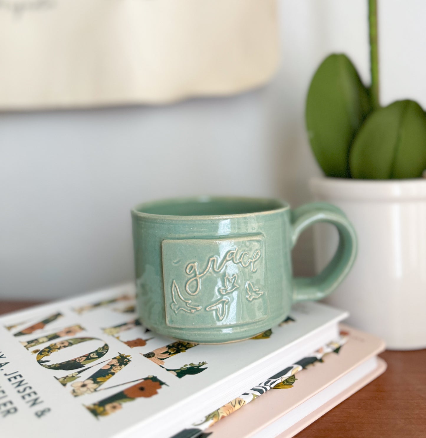 Grace | Robins Egg 12oz Handmade Mug