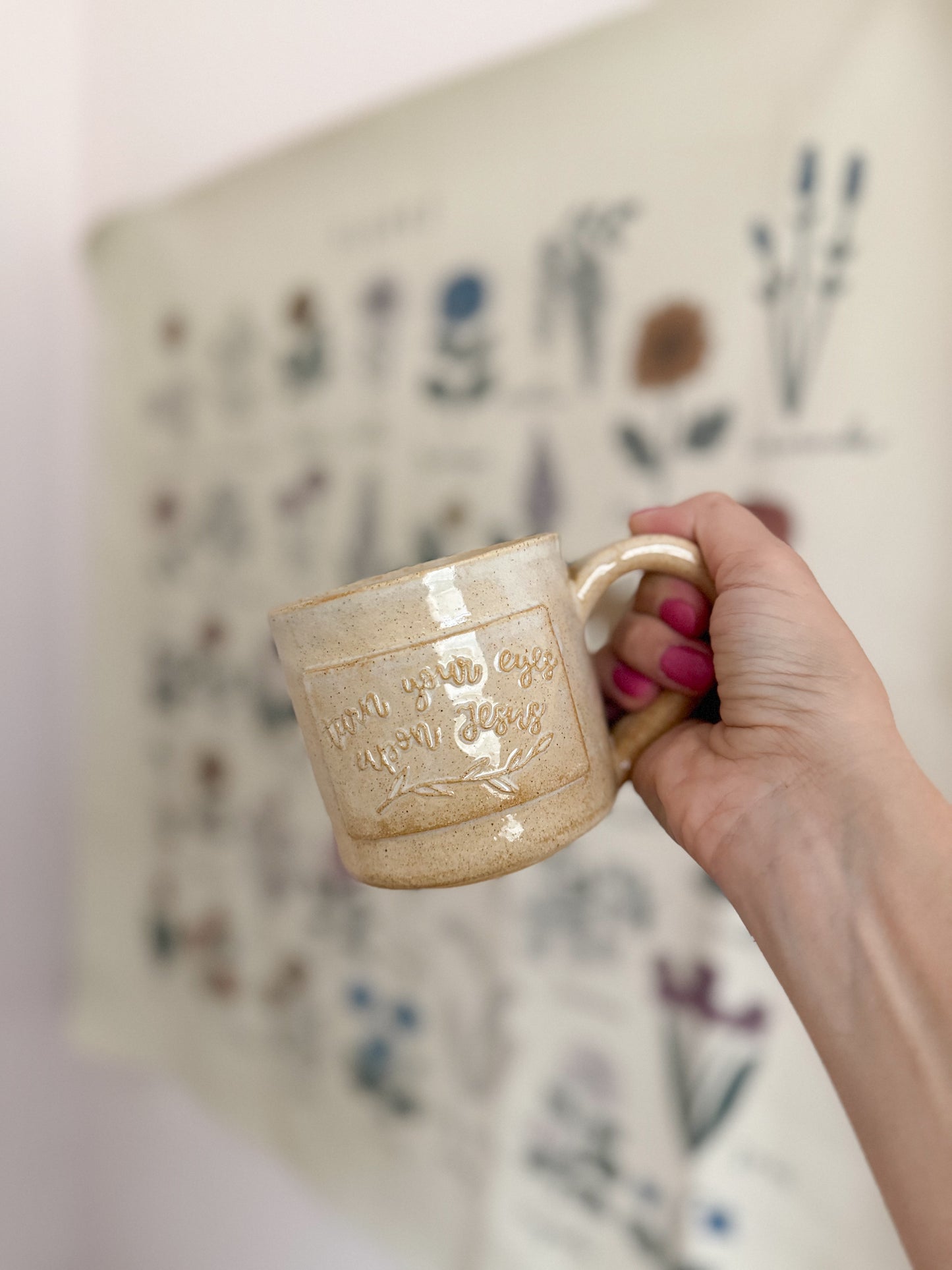 Turn Your Eyes | Handmade Mug