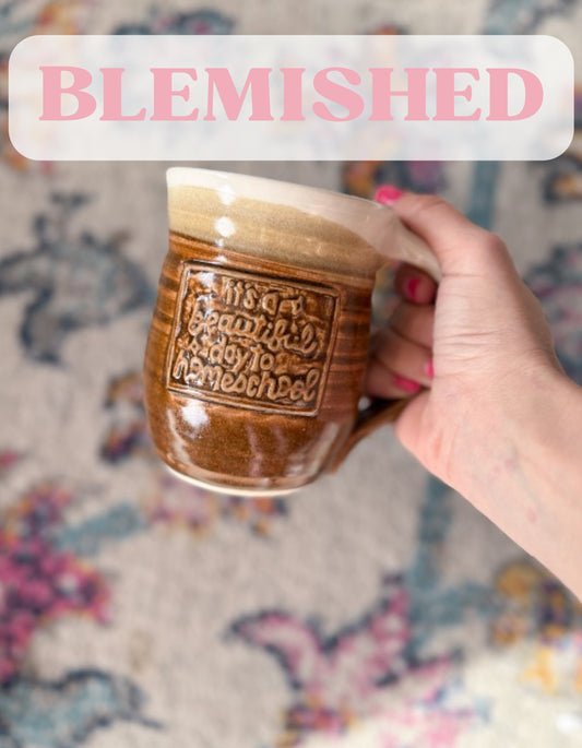 BLEMISHED Beautiful Day | Brown Handmade Mug