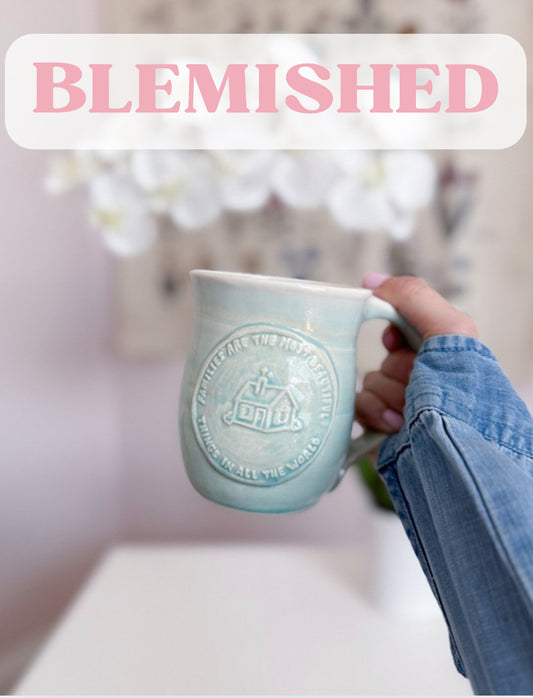 BLEMISHED Family | Teal Handmade Mug