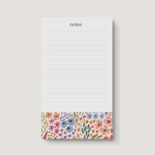 Country Blooms Notepad 4x6