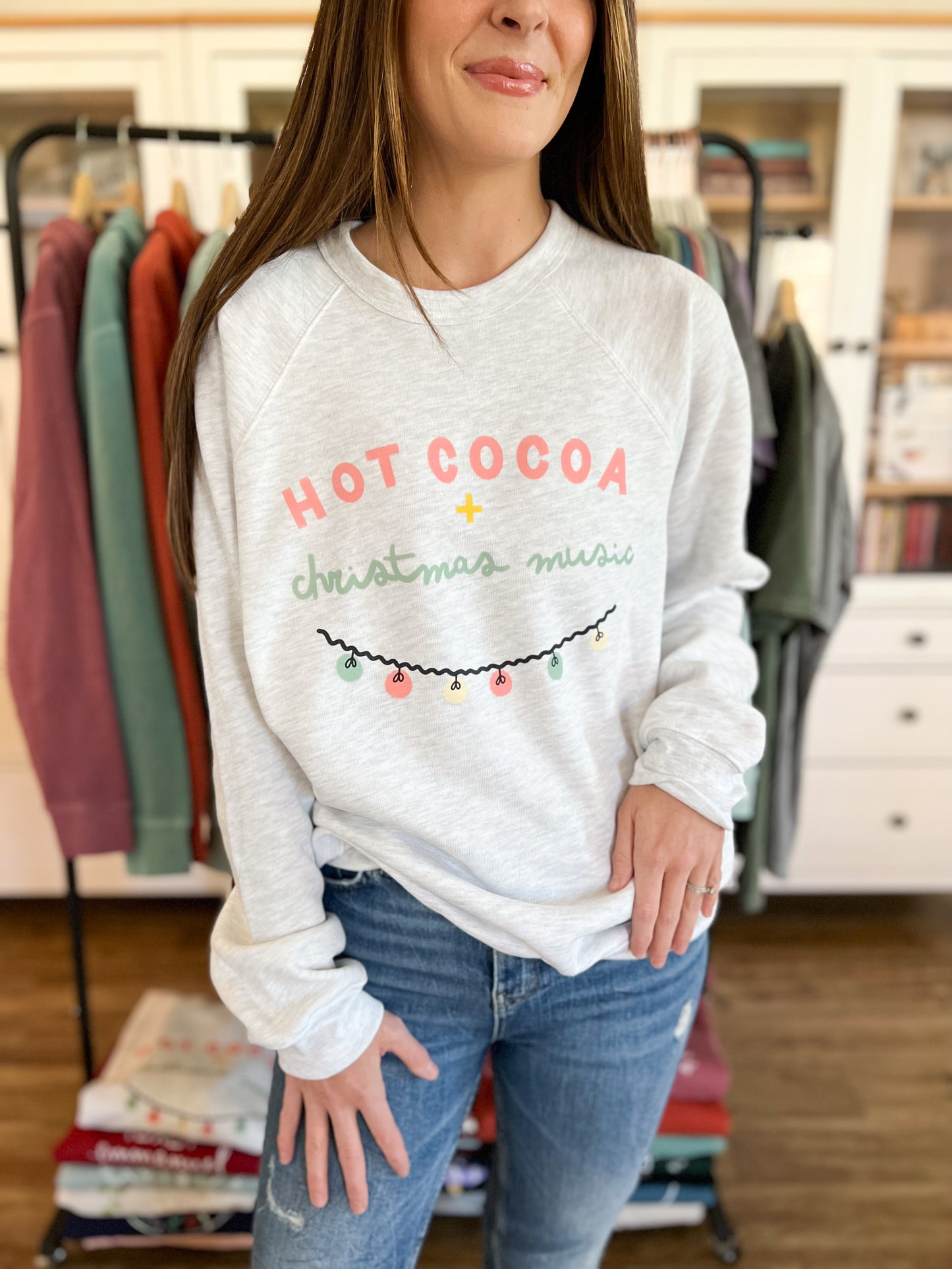 Hot Cocoa + Christmas Music | Unisex Sweatshirt