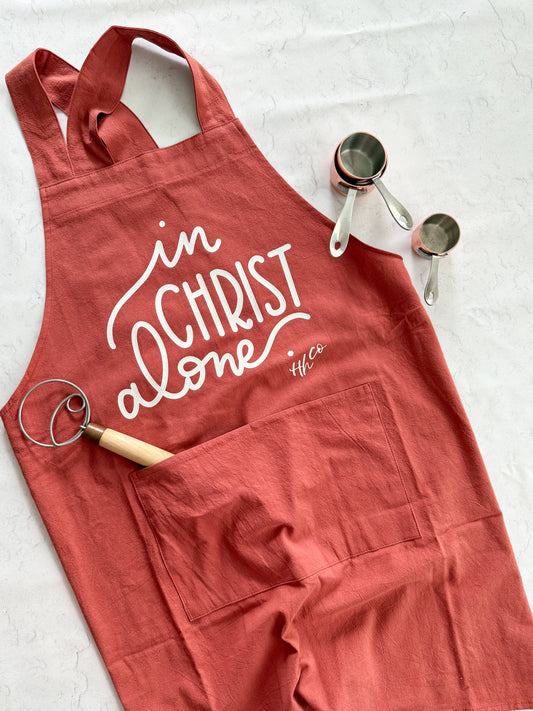 In Christ Alone | Cross-back Apron