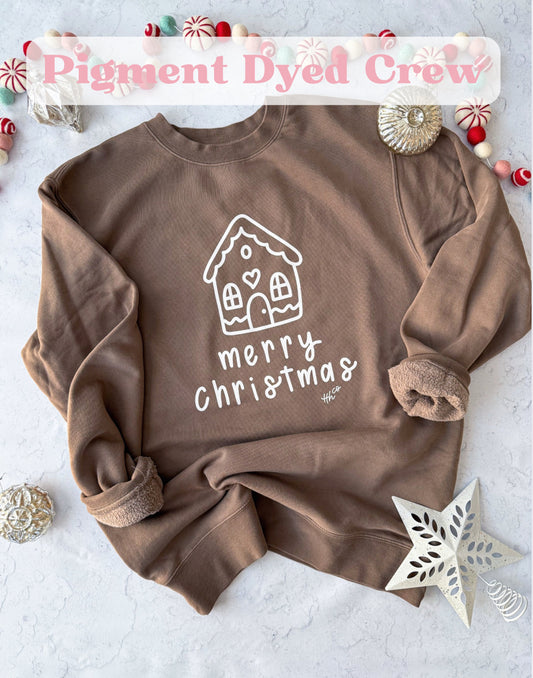 Merry Christmas | Pigment Dyed Crewneck
