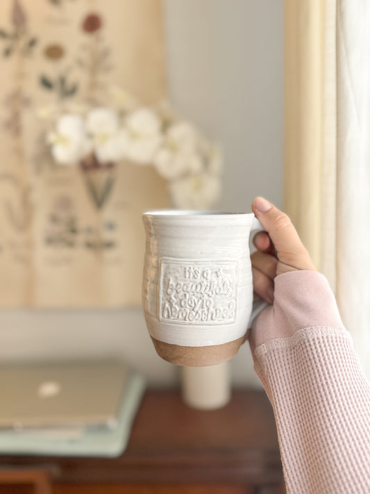 Beautiful Day | White 15oz Handmade Mug