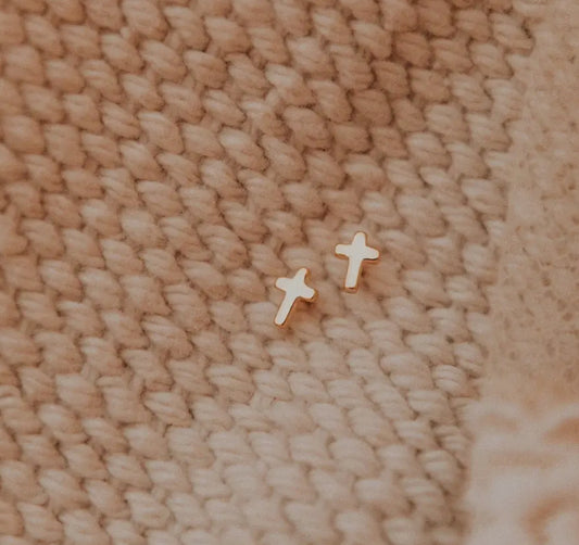 Cross Stud Earrings