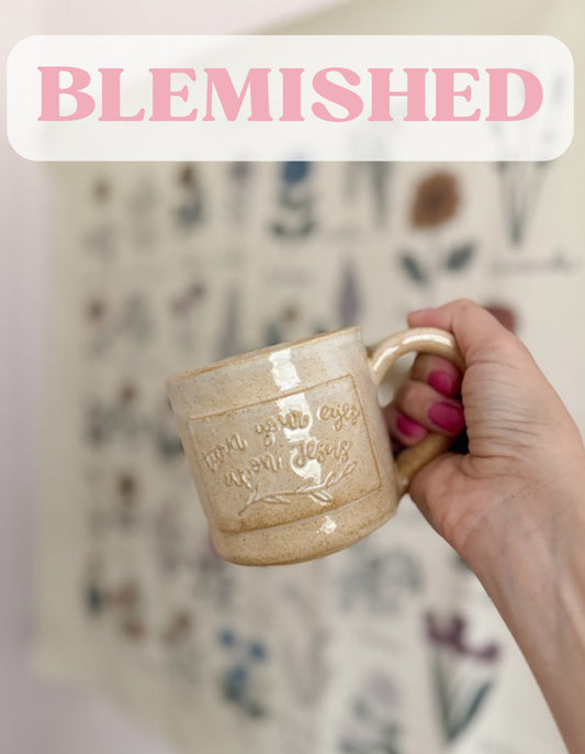 BLEMISHED Turn Your Eyes | Toasty Handmade Mug