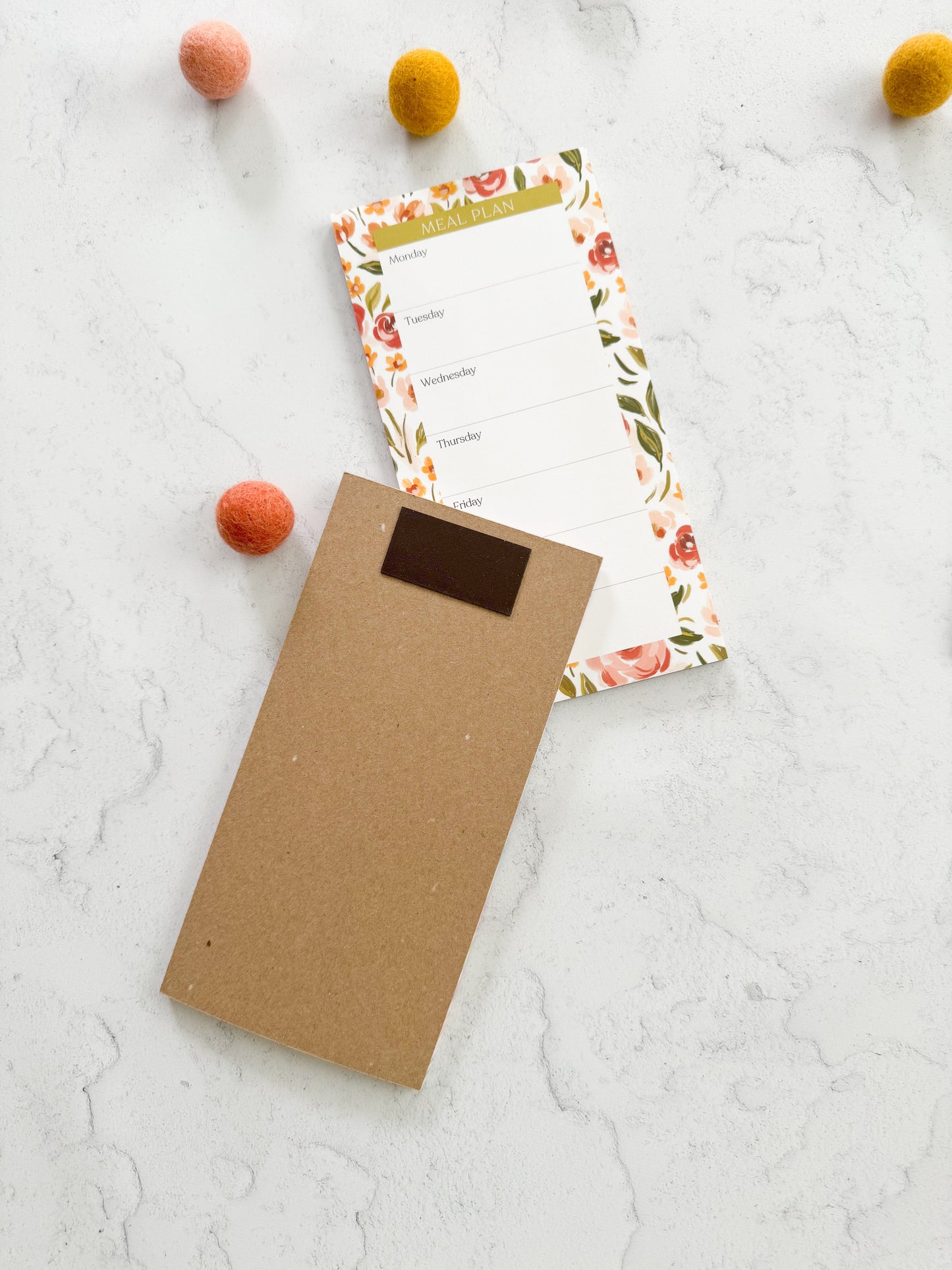 Magnetic Meal Plan Notepad | Summer Meadow