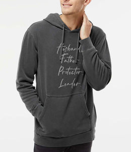 Husband, Father | Pigment Dyed Hoodie