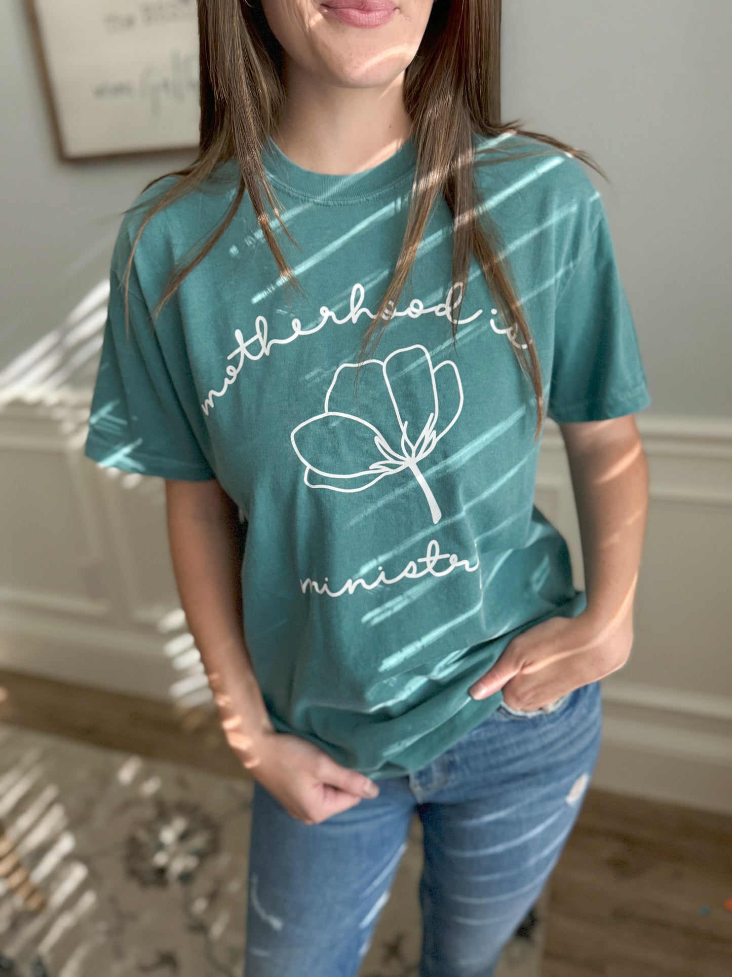 Motherhood is Ministry | 100% Cotton Tee