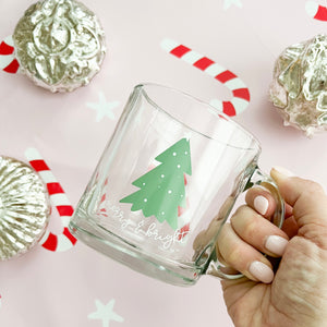 Merry & Bright | 11oz Glass Mug