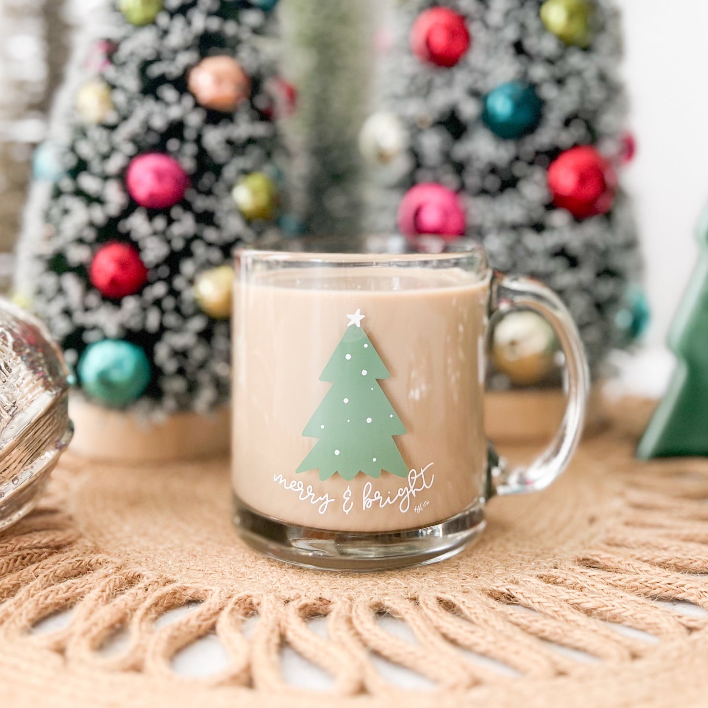 Merry & Bright | 11oz Glass Mug