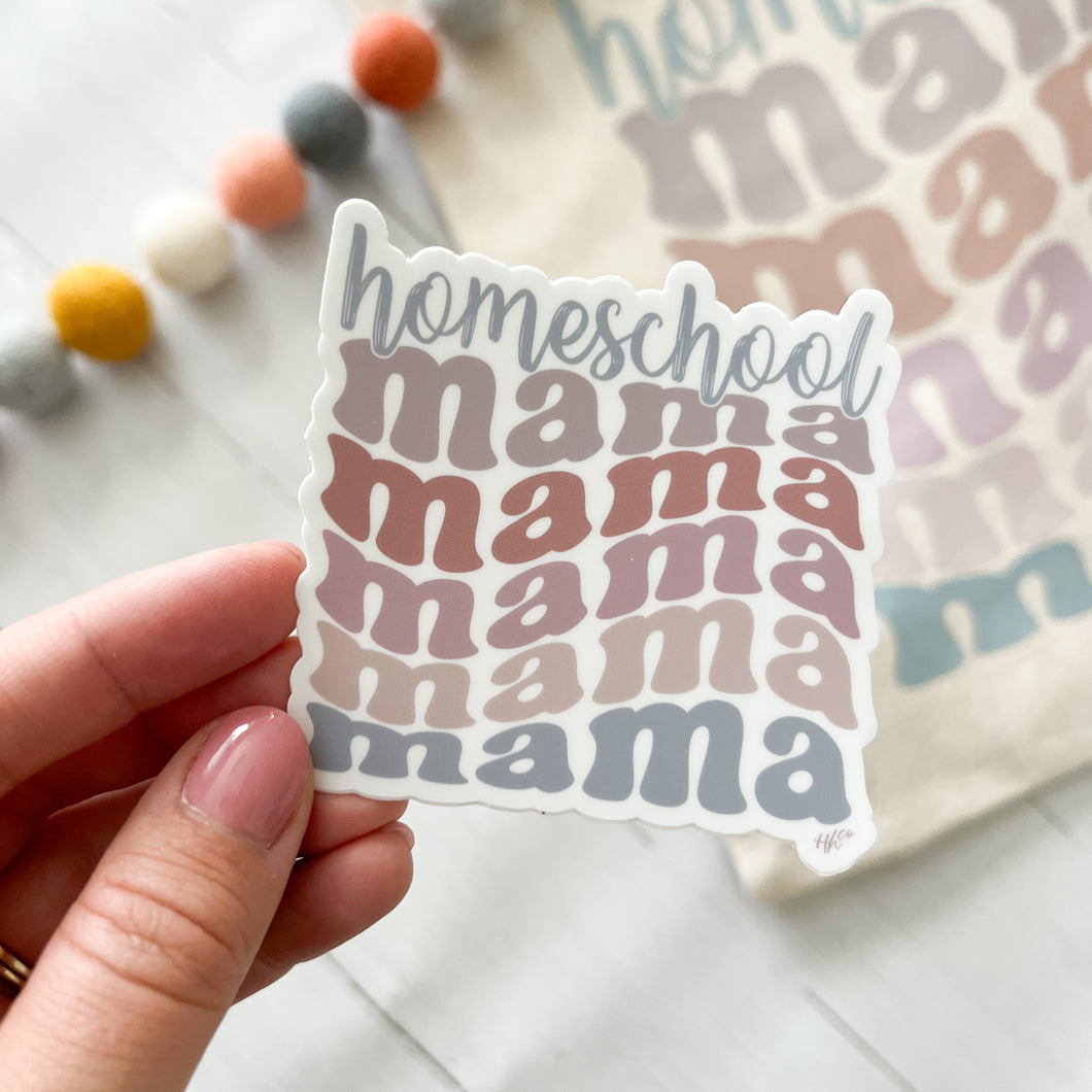 Homeschool Mama Wavy | Vinyl Sticker