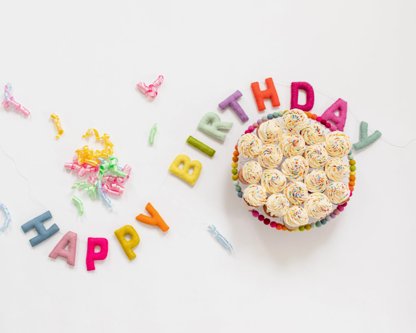 Happy Birthday | Bright Heirloom Felt Garland