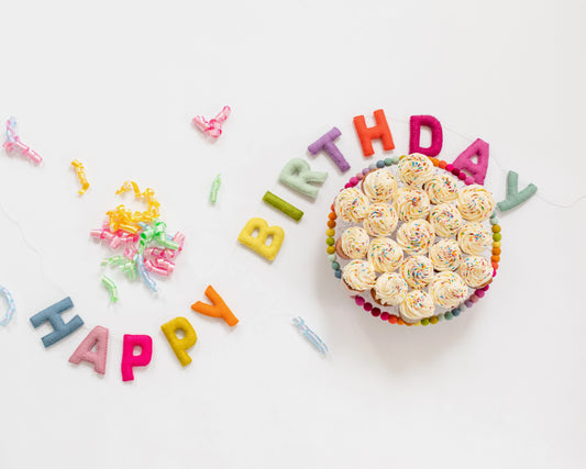 Happy Birthday | Bright Heirloom Felt Garland