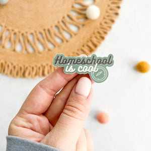 Homeschool is Cool | Green Vinyl Sticker