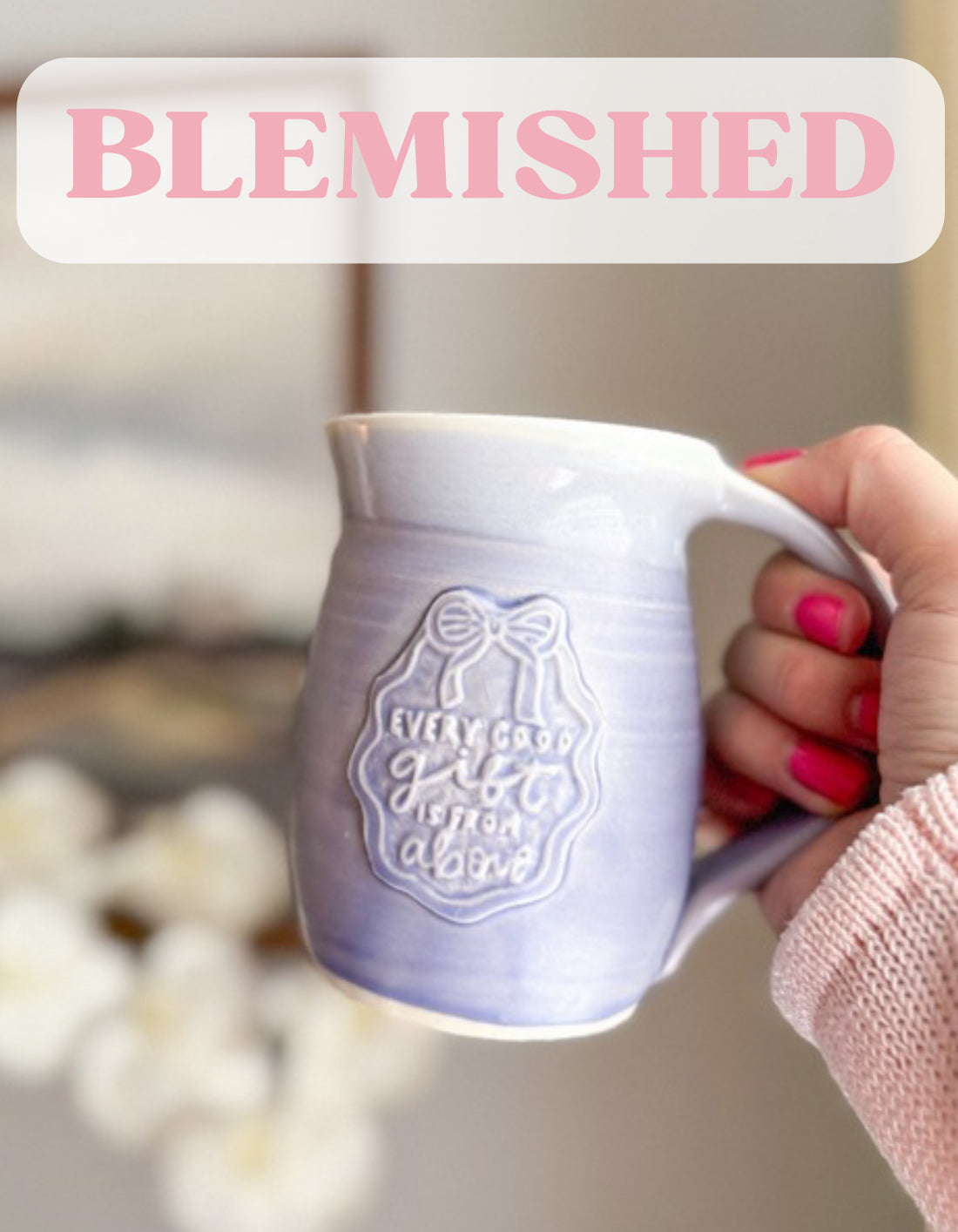 BLEMISHED Gift | Matte Lavender Handmade Mug