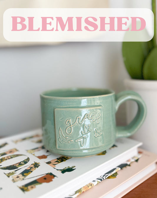 BLEMISHED Grace | Robins Egg Handmade Mug