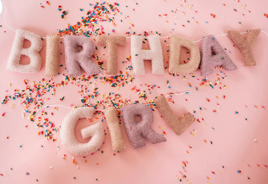 BIRTHDAY GIRL | Wool Felt Garland