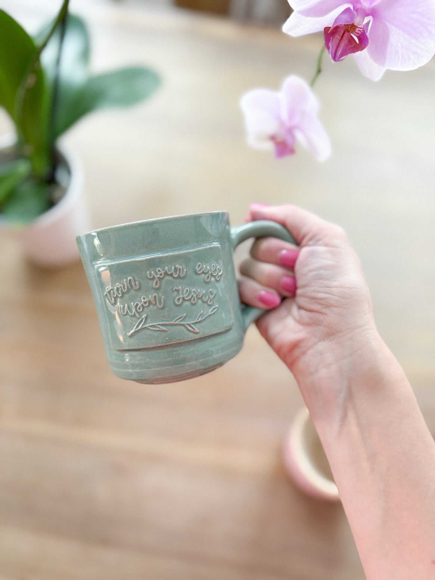 Turn Your Eyes | Handmade Mug
