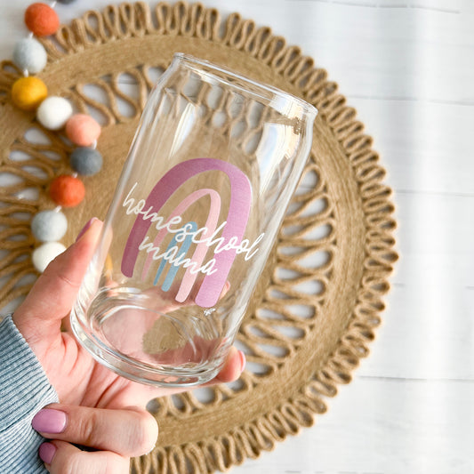 Homeschool Mama | 15oz Glass Cup